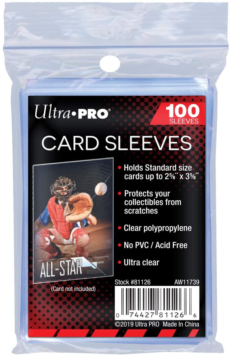 ULTRA PRO CARD SLEEVES 100 PACK (2 5/8" x 3 5/8") (PENNY SLEEVES)