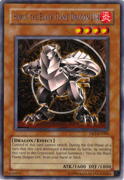 Mavin  Horus the Black Flame Dragon LV4 Ultimate Rare SOD-EN006