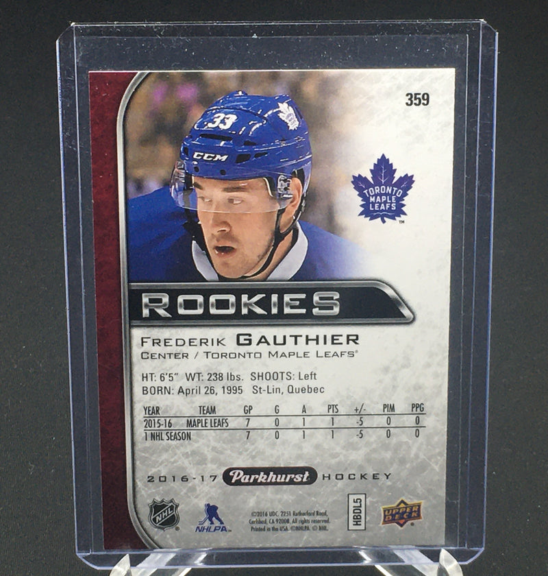 2016 UPPER DECK PARKHURST - F. GAUTHIER -