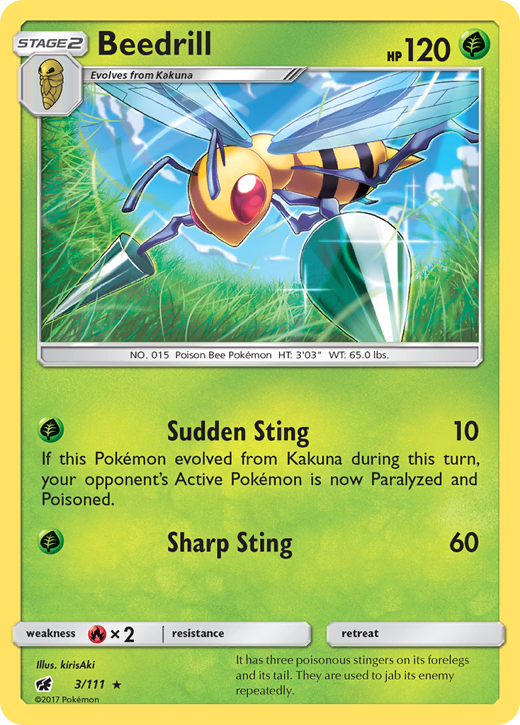 Beedrill (3/111) [Sun & Moon: Crimson Invasion]