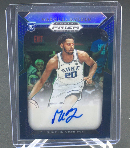 2019 PANINI PRIZM DRAFT PICKS - M. BOLDEN - #112 - AUTOGRAPH - BLUE - RC