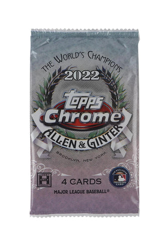 2022 TOPPS CHROME ALLEN & GINTER BASEBALL HOBBY PACK
