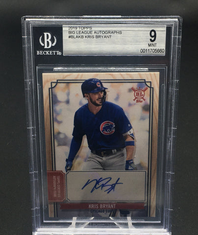 2019 TOPPS BIG LEAGUE - K. BRYANT - #BLA-KB - AUTOGRAPH - BGS 9