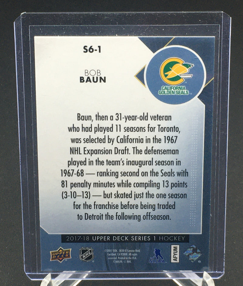 2017 UPPER DECK SERIES ONE - THE SECOND SIX - B. BAUN -