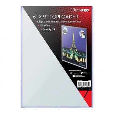 ULTRA PRO 6" X 9" TOPLOADER 25 PACK