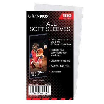 ULTRA PRO TALL CARD SLEEVES 100 PACK (TALL BOYS)