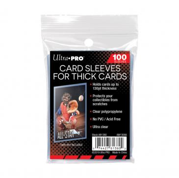 ULTRA PRO THICK CARD SLEEVES 100 PACK