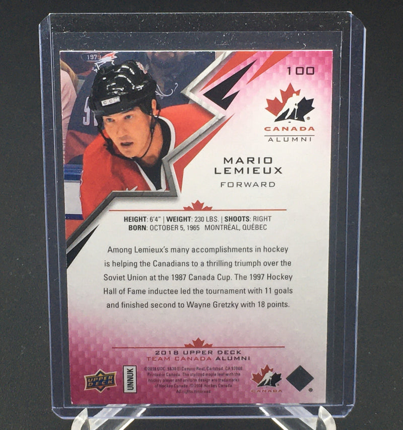 2018 UPPER DECK TEAM CANADA ALUMNI - M. LEMIEUX - #100 - #'D/225