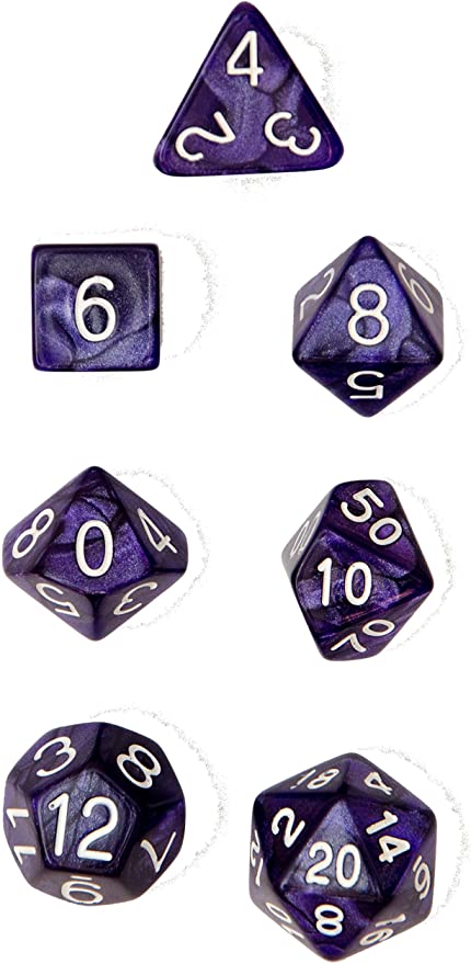 ROLE 4 INITIATIVE MARBLE RPG DICE SET