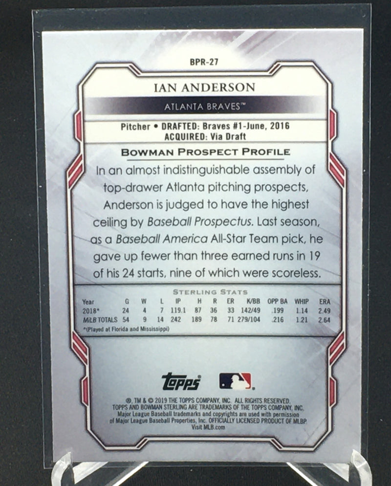 2019 TOPPS BOWMAN STERLING - I. ANDERSON -