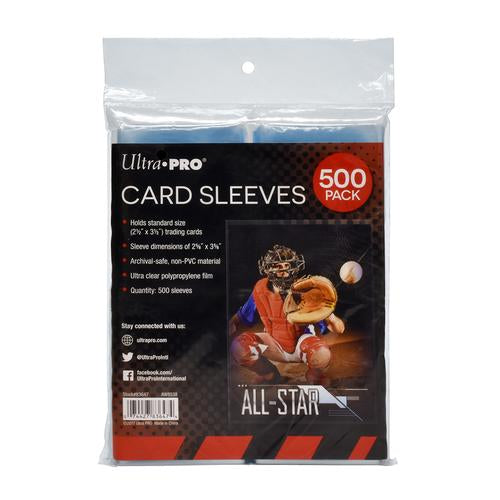ULTRA PRO CARD SLEEVES 500 PACK (PENNY SLEEVES)