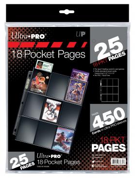 ULTRA PRO 18-POCKET PAGES 25 PACK