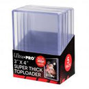 ULTRA PRO 3" X 4" SUPER THICK TOPLOADER 360PT 5 PACK