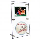 ULTRA PRO CLEAR BALL AND CARD FLIP DISPLAY