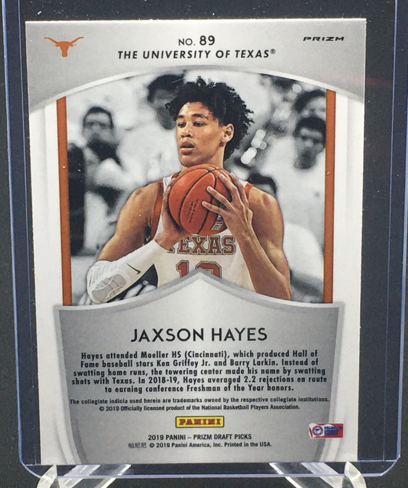 2019 PANINI PRIZM DRAFT PICKS - CRUSADE - J. HAYES -