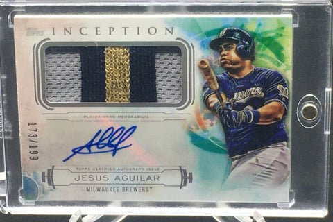 2019 TOPPS INCEPTION - J. AGUILAR - #IAP-JA - #'D/199 - AUTO/PATCH