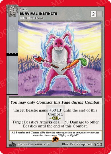 Survival Insitincts (Earth) [Cryptid Nation: Wilderness First Edition Release Event Deck]