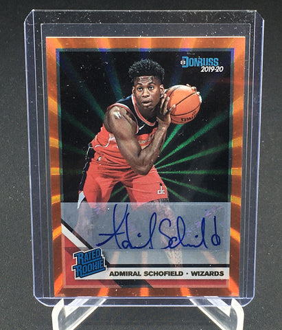 2019 PANINI DONRUSS - ADMIRAL SCHOFIELD - #239 - AUTOGRAPH - ORANGE LAZER - RC