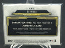 2020 TOPPS TRIPLE THREADS - G. LUX - #SJR-GL - #'D/36 - JERSEY - RC