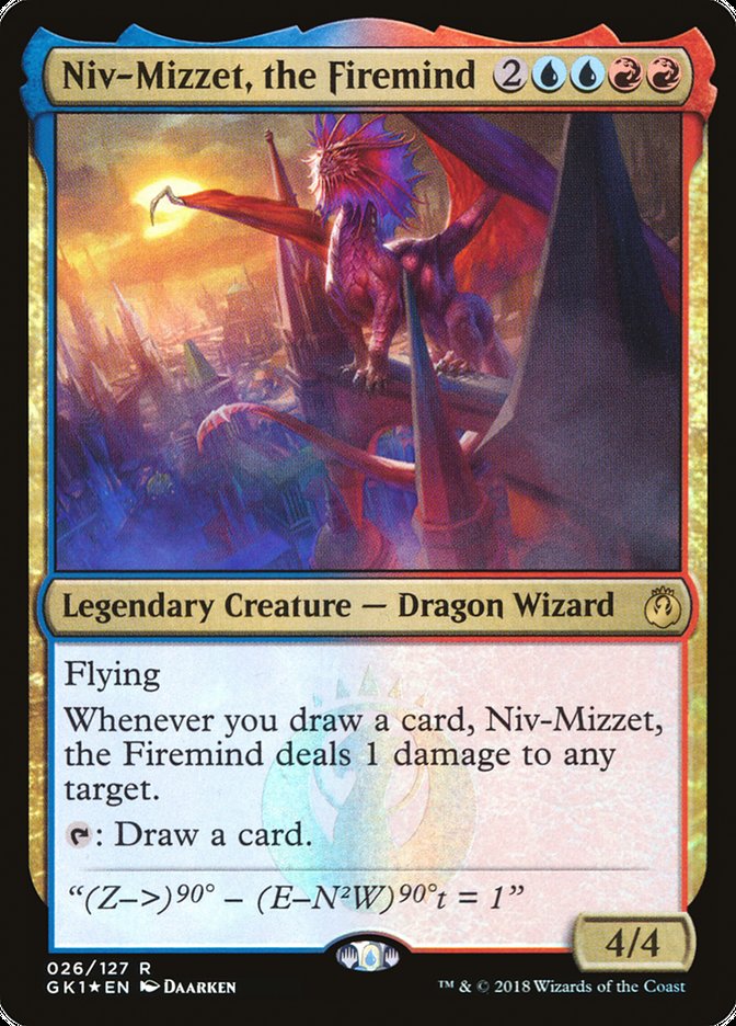 mtg niv mizzet cards Niv-Mizzet, the Firemind [Guilds of Ravnica Guild Kit]