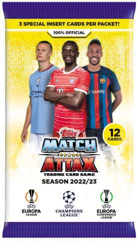 2022 TOPPS MATCH ATTAX SOCCER PACK