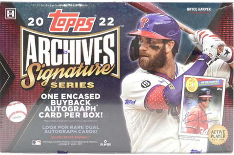 2022 TOPPS ARCHIVES SIGNATURE SERIES ACTIVE PLAYER BASEBALL HOBBY BOX
