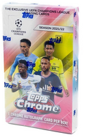 2021 TOPPS CHROME UEFA CHAMPION'S LEAGUE SOCCER HOBBY BOX