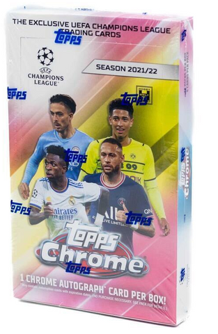 2021 TOPPS CHROME UEFA CHAMPION'S LEAGUE SOCCER HOBBY BOX