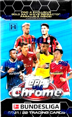 2021 TOPPS CHROME BUNDESLIGA SOCCER HOBBY LITE BOX