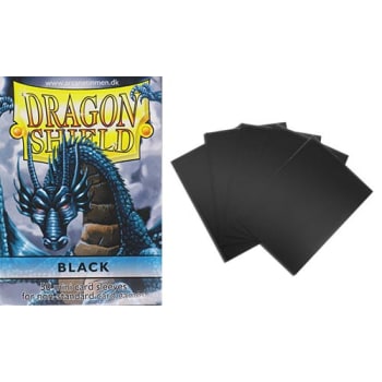 DRAGON SHIELD MINI CARD SLEEVES BLACK 50 PACK