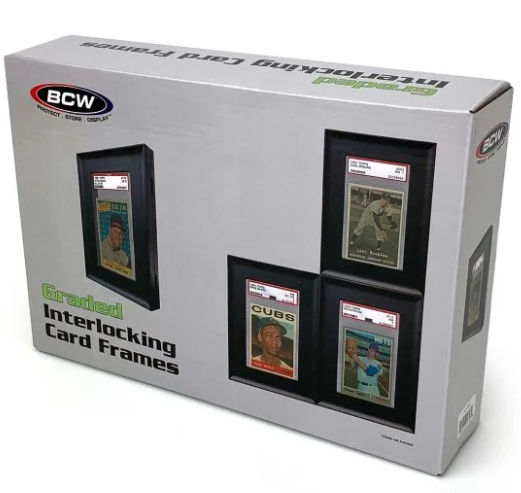 BCW INTERLOCKING GRADED CARD FRAME 4 PACK