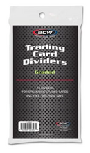 BCW GRADED CARD DIVIDER 10 PACK