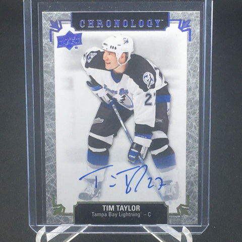 2018 UPPER DECK CHRONOLOGY - FRANCHISE HISTORY - T. TAYLOR - #FH-TA-TT - AUTOGRAPH