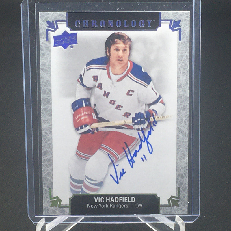 2018 UPPER DECK CHRONOLOGY - FRANCHISE HISTORY - V. HADFIELD -