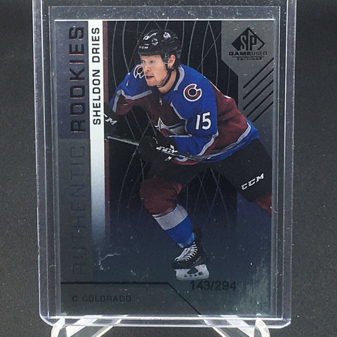 2018 UPPER DECK SP GAME USED - AUTHENTIC ROOKIE - S. DRIES - 191 - #'D/294 - RC