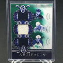 2010 UPPER DECK ARTIFACTS - TUNDRA TRIOS - J. TAVARES/ J. ARNOTT/ N. HORTON - #TT3-OSH - #'D/15 - TRIPLE JERSEY RELIC