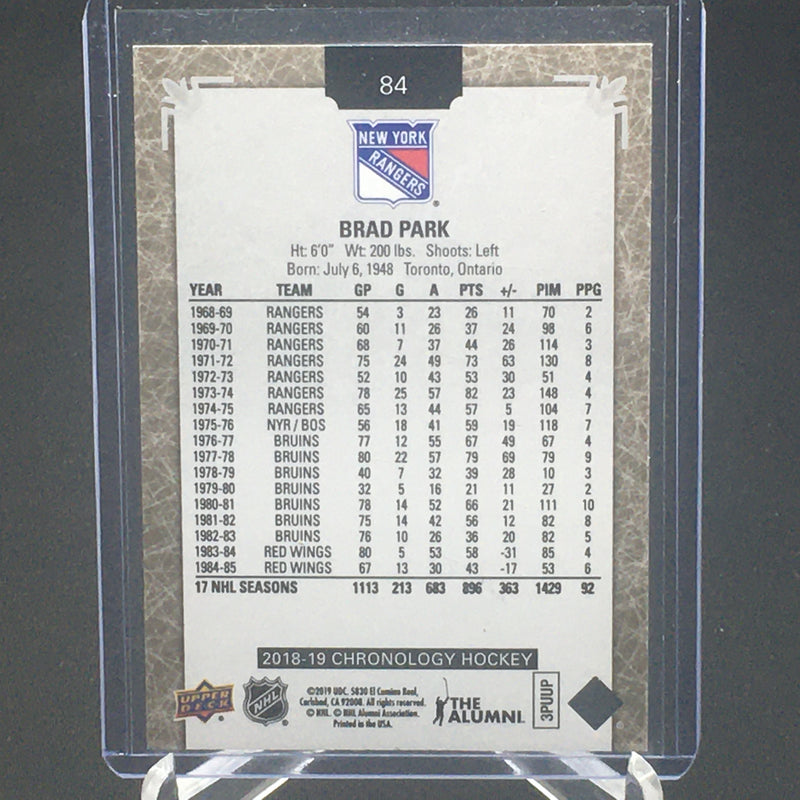 2018 UPPER DECK CHRONOLOGY - B. PARK - #84 - #'D/222