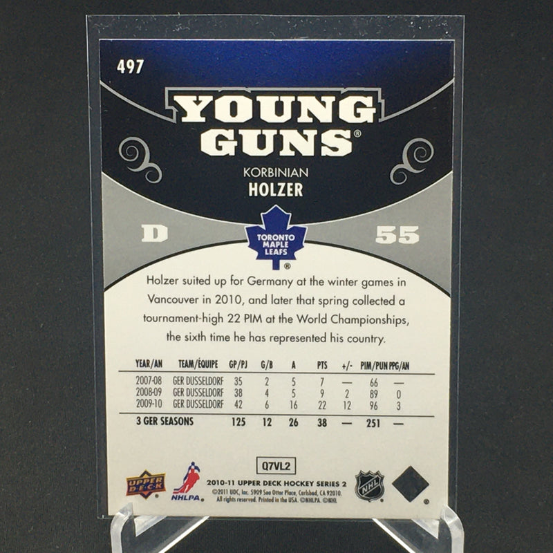 2010 UPPER DECK SERIES TWO - YOUNG GUNS - K. HOLZER -