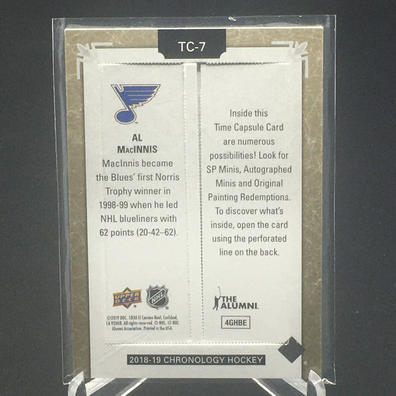 2018 UPPER DECK CHRONOLOGY - TIME CAPSULE - A. MACIINIS -