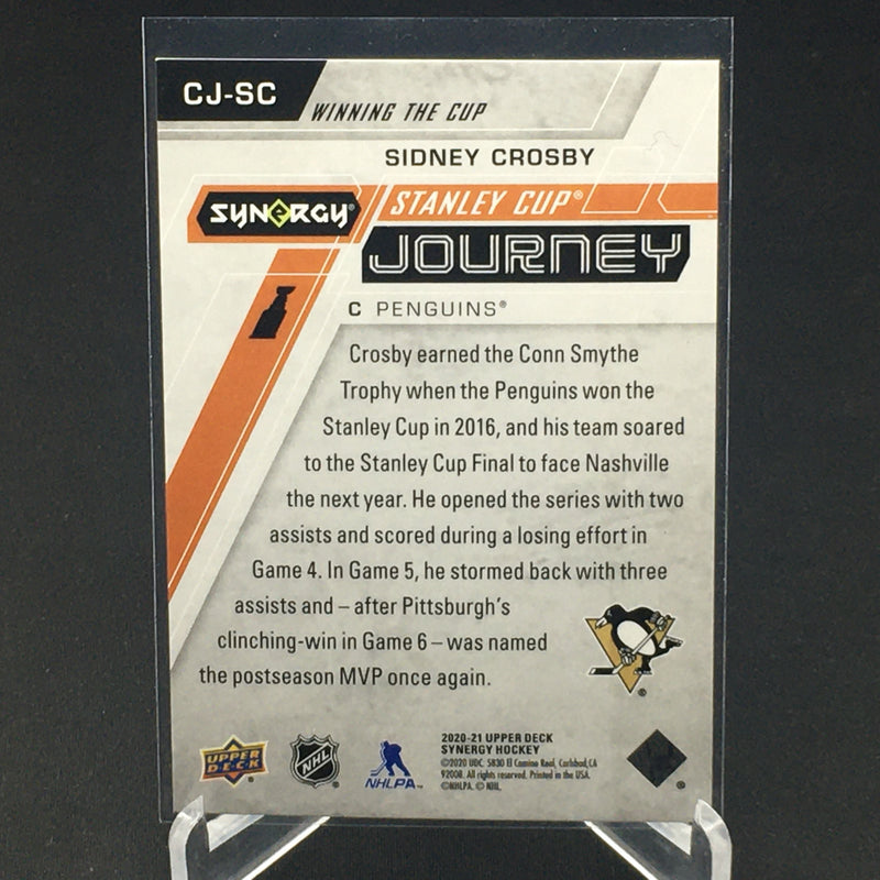 2020 UPPER DECK SYNERGY - STANLEY CUP JOURNEY - S. CROSBY - #CJ-SC - #'D/799