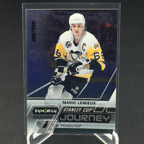 2020 UPPER DECK SYNERGY - STANLEY CUP JOURNEY - M. LEMIEUX - #CJ-ML - #'D/999