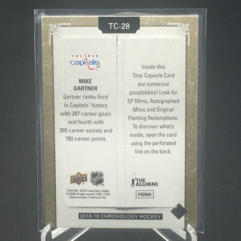 2018 UPPER DECK CHRONOLOGY - TIME CAPSULE - M. GARTNER -