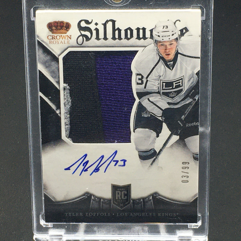 2013 PANINI CROWN ROYALE - SILHOUETTE - T. TOFFOLI - #137 - #'D/99 - PATCH - AUTOGRAPH - RC