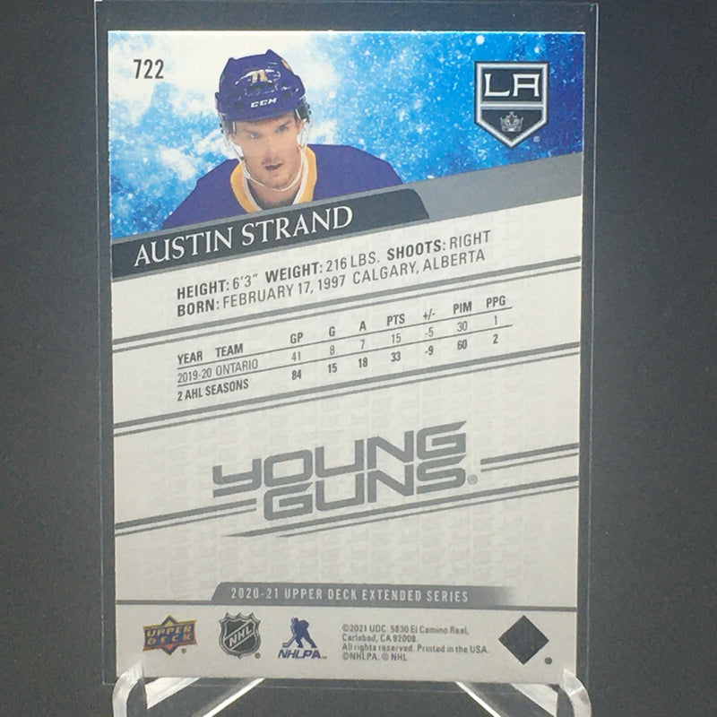 2020 UPPER DECK EXTENDED SERIES - YOUNG GUNS - A. STRAND -