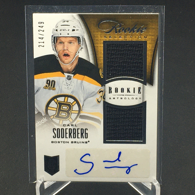 2013 PANINI ROOKIE ANTHOLOGY - ROOKIE SELECTION - C. SODERBERG - #107 - #'D/249 - DUAL RELIC - AUTOGRAPH - RC