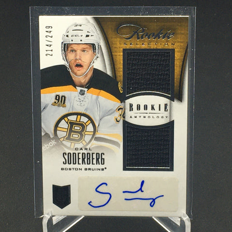 2013 PANINI ROOKIE ANTHOLOGY - ROOKIE SELECTION - C. SODERBERG - #107 - #'D/249 - DUAL RELIC - AUTOGRAPH - RC