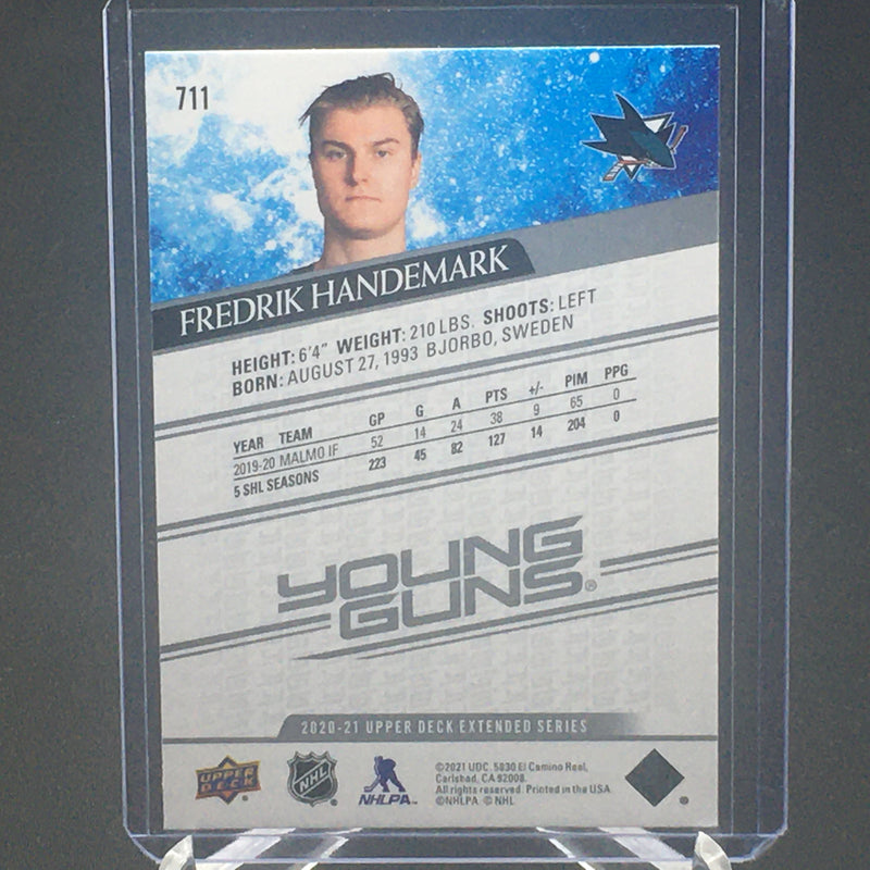 2020 UPPER DECK EXTENDED SERIES - YOUNG GUNS - F. HANDEMARK -