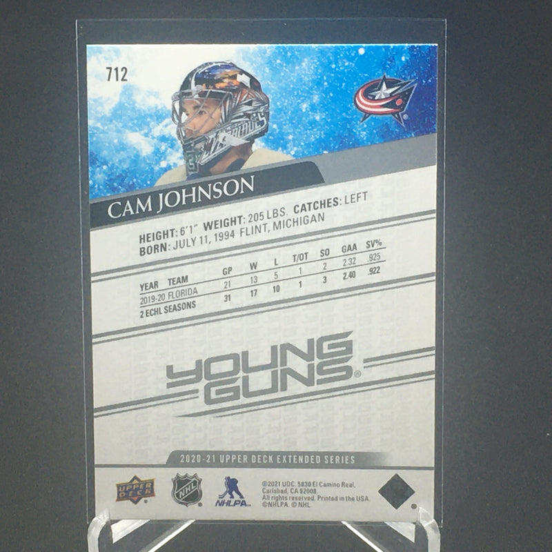 2020 UPPER DECK EXTENDED SERIES - YOUNG GUNS - C. JOHNSON -