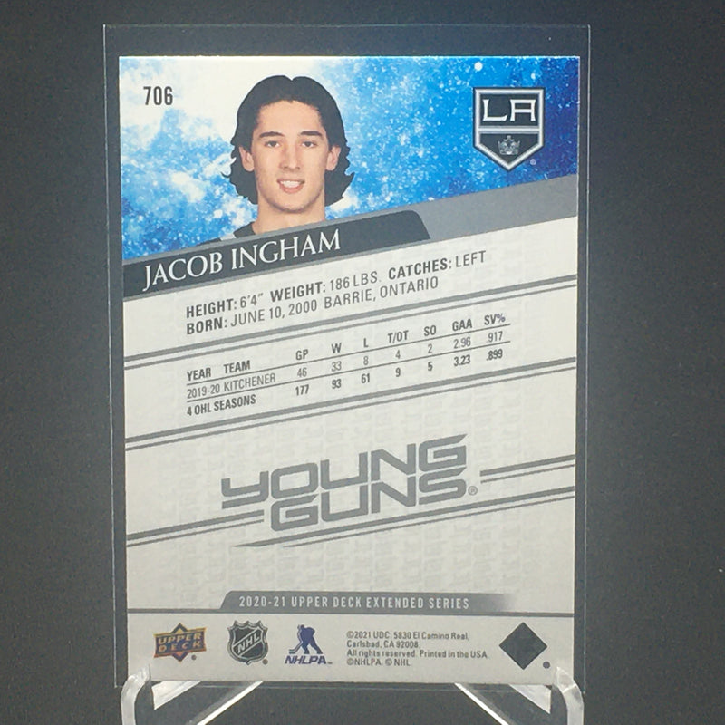 2020 UPPER DECK EXTENDED SERIES - YOUNG GUNS - J. INGHAM -