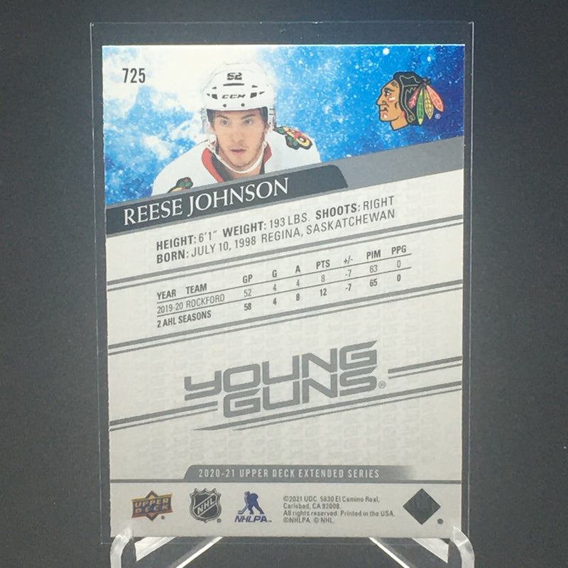 2020 UPPER DECK EXTENDED SERIES - YOUNG GUNS - R. JOHNSON -